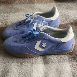 Converse Blue and White Casual Suede Sneakers